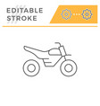 motocross motorcycle line icon vector image vector image