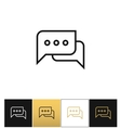 speak conversation comment or thinking bubbles vector image