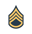 staff sergeant ssg soldier military rank insignia vector image vector image