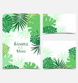 palm leaves background vector image