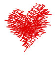crayon valentine vector image vector image