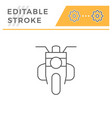 classic motorcycle line icon vector image