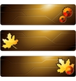 futuristic banners vector image vector image