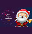 merry christmas and happy new year card vector image vector image