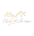 christmas reindeer with text merry vector image