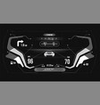 car hud dashboard abstract virtual graphic touch vector image vector image