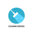 Simple cleaning service logotype Royalty Free Vector Image