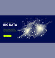 technology background big data stream vector image