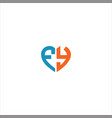 f y letter logo abstract design on black color vector image