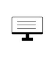 monitor vector image vector image