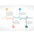 timeline vector image vector image