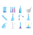 icons for chemical lab vector image vector image