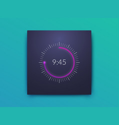 Timer application ui design concept Royalty Free Vector