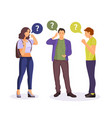 thinking people group business team vector image