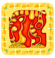 year of the tiger chinese horoscope animal sign vector image vector image