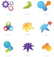 abstract icons and logos vector image vector image