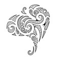 maori style tribal art tattoo vector image