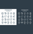 communication social media and online chatting vector image