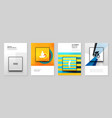 a4 brochure layout covers templates for flyer vector image