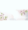 abstract art watercolor of berries branches vector image