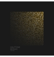 golden halftone pattern vector image