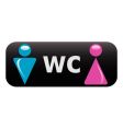 wc sign vector image