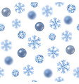 christmas and new year seamless pattern vector image