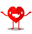 heart cartoon vector image vector image