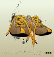 sneakers gym-shoes vector image vector image