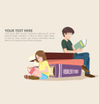 read with text vector image
