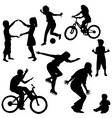 children playing vector image