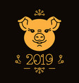 happy new year and christmas card 2019 vector image vector image