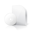 software box and disc vector image vector image
