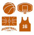 basketball design vector image vector image