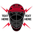 ice hockey helmet logo vector image