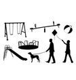 playground elements vector image vector image