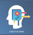 creative mind concept modern gradient flat vector image vector image