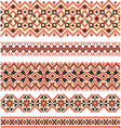 cross-stitch ethnic ukraine pattern vector image
