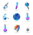 icons for science vector image vector image