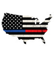police and firefighter usa support vector image vector image