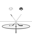 hockey design elements vector image vector image
