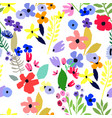 seamless pattern floral design vector image