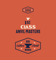 blacksmith master reward vintage signs vector image