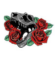 detailed sketch style drawing roaring vector image