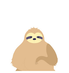 Cute character sloth Royalty Free Vector Image