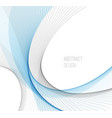 abstract background blue wavy vector image