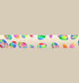 banner of colored easter eggs vector image