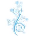 winter swirl vector image