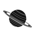 design of saturn and ring symbol web vector image