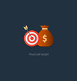 business goal credit money for needs budget fund vector image